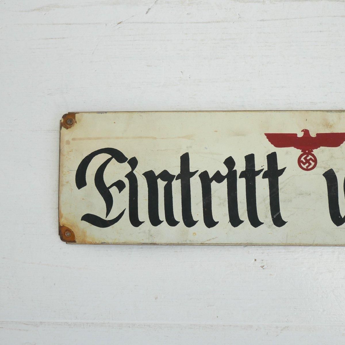 40s 第二次世界大戦中 ナチスドイツ 看板 -通販-ローズボール