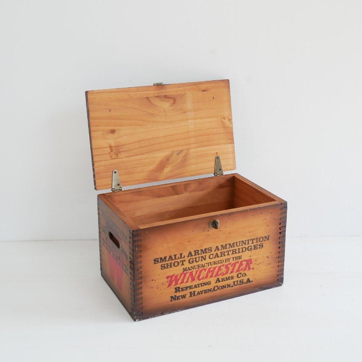 蓋付き木箱 ウインチェスター アンモボックス -通販-ローズボール