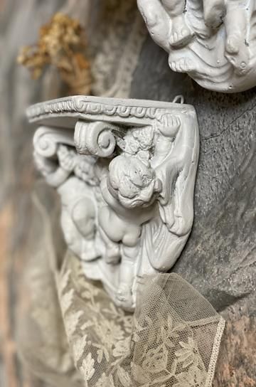 エンジェル❣️アンティーク風 コンソール❣️彫刻付き