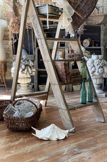 木製アンティークラダー【パディントン】｜アンティーク家具