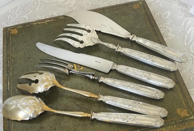 フランスアンティーク銀器【純銀950&シルバープレート】ピュイフォルカ