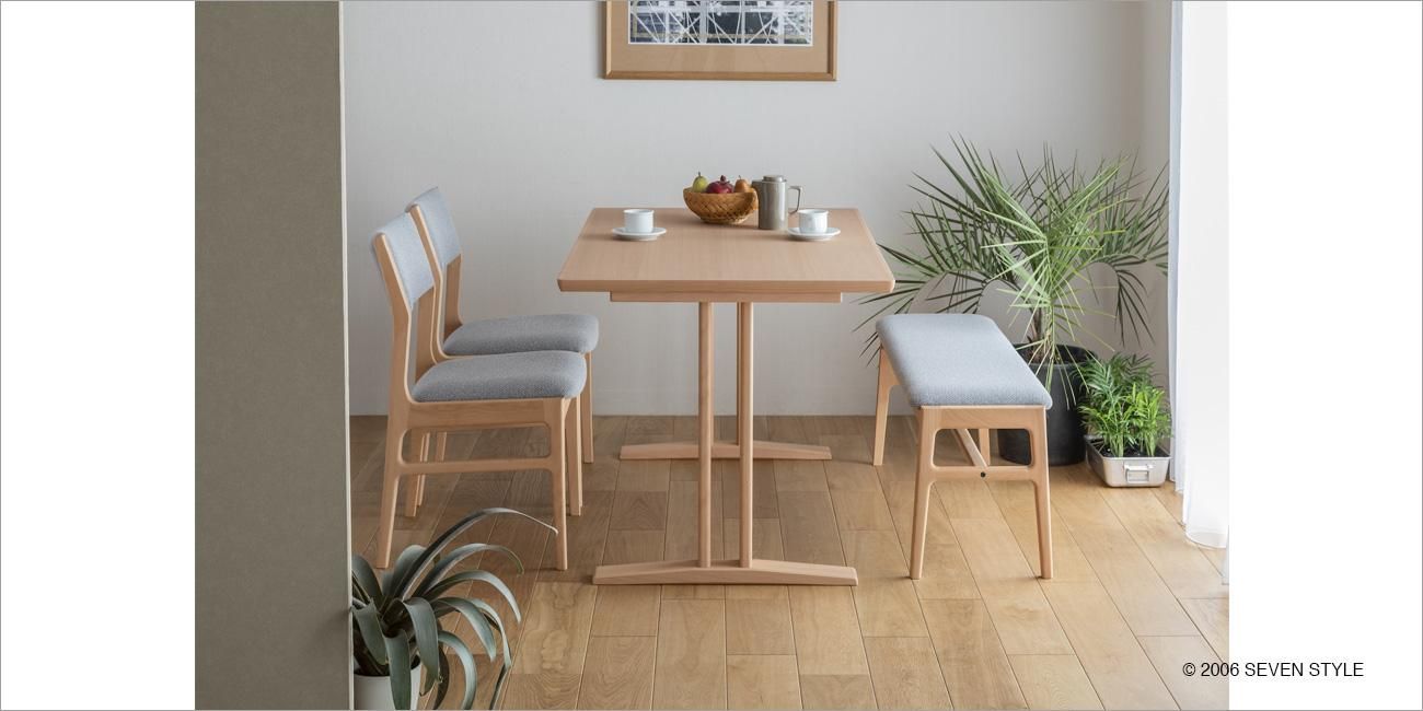 送料無料】カリモク60＋ ダイニングテーブルT 1300（ピュアビーチ色