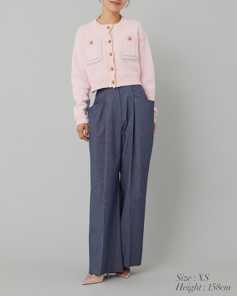 予約】【3月中旬頃配送】タックポケットワイドパンツ(ベージュ) - seventen