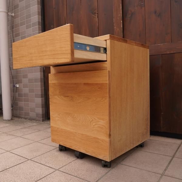 リベさん専用 無印良品 オーク材 デスクキャビネット 木製デスク