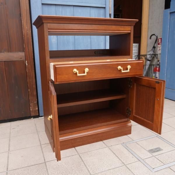 maruni マルニ木工 電話台 花台 キャビネット 4段 カントリー ※i4