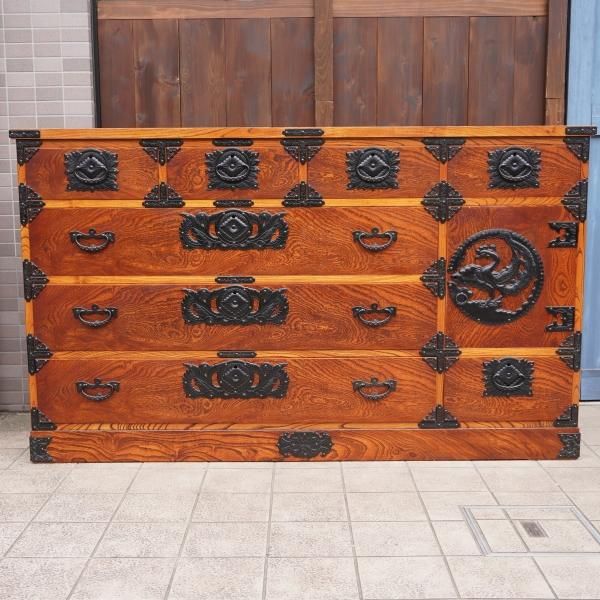 ∗**様 岩谷堂箪笥 整理タンス 南部鉄器金具 鍵付き 伝統工芸 民芸家具