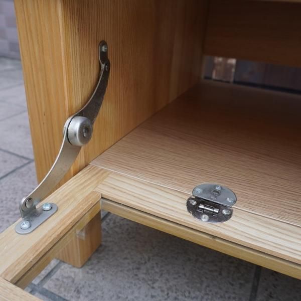 人気の無印良品(MUJI)のタモ材を使用したTVボードです。ナチュラルな