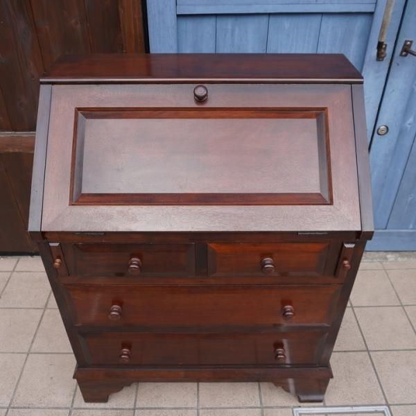 松本民芸家具 ライティングビューロー ミズメザクラ無垢材 デスク