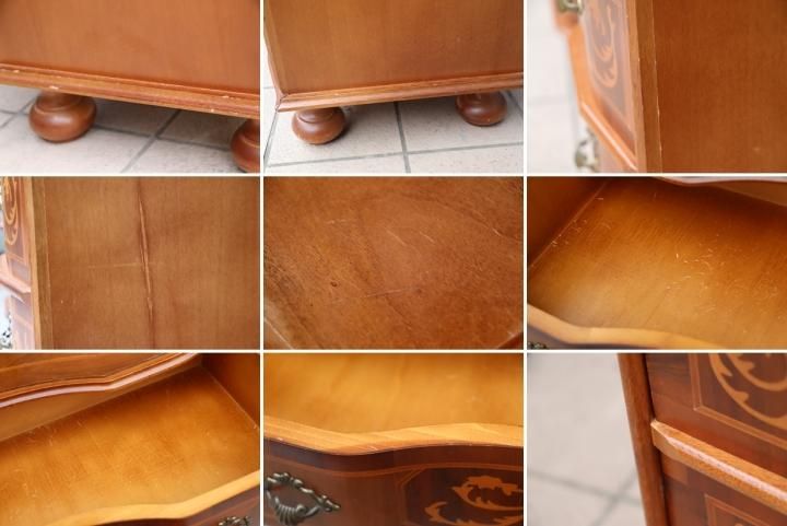 Verona(ヴェローナ)社の4段チェストです☆エレガントなイタリア象嵌