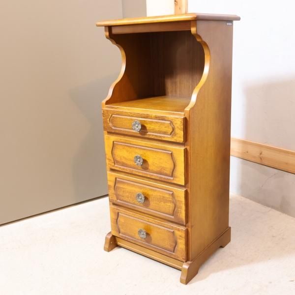 カリモク サイドチェスト レトロ電話台 キャビネット コロニアル 楽天