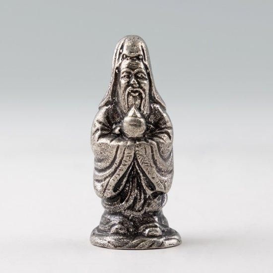 青花 福禄寿 三つ星 磁器 神像 置物 工芸品 美術品