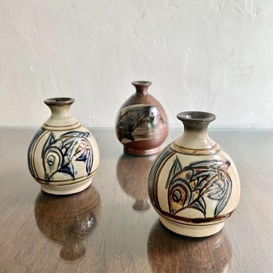 やちむん 陶芸城 徳利魚紋 - やちむん・琉球ガラスなどの移住雑貨