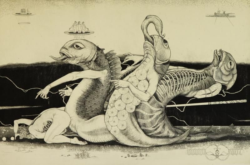 多賀 新（たが しん 銅板 猫，八 多賀 新たが しん銅板魚と猫