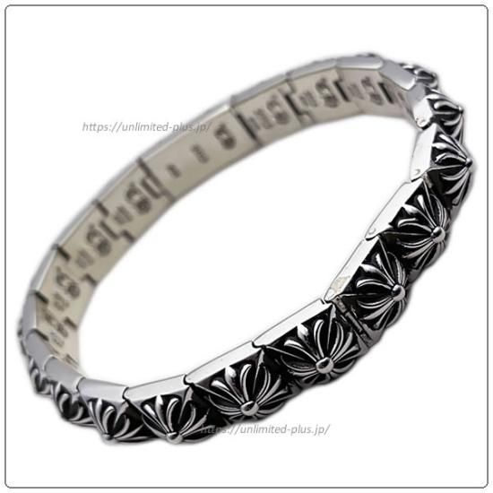 クロムハーツ（Chrome Hearts）ブレスレット ピラミッド プラス リンク