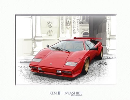 ランボルギーニ カウンタック イラスト