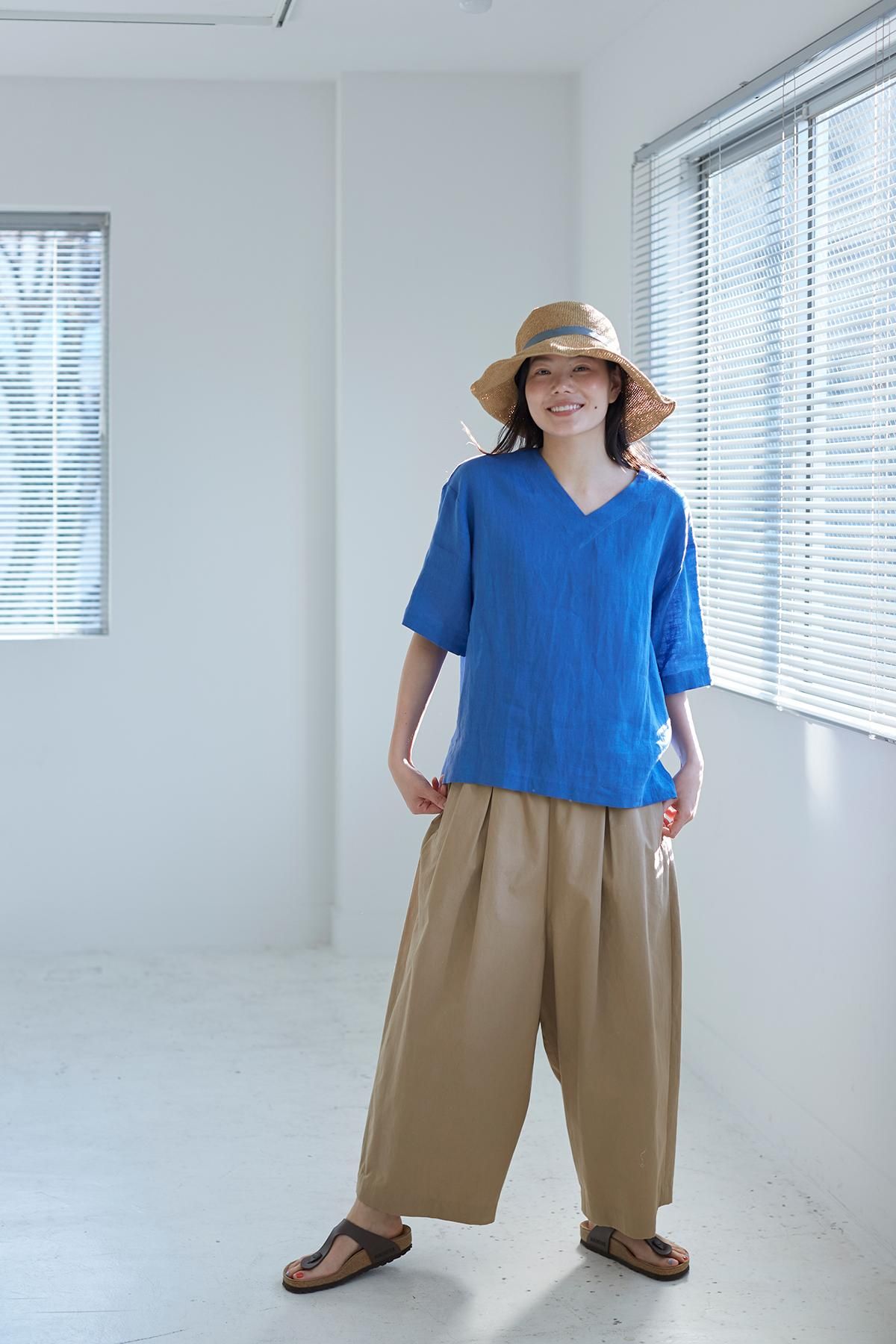 cotton linen gaucho pants - atelier naruse｜Online store｜the an