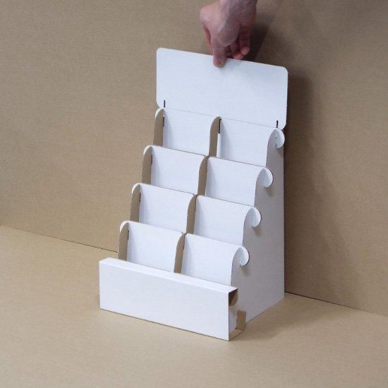 ポストカード用2列×4段什器W245xD190xH365 - オンデマンドプリントショップ