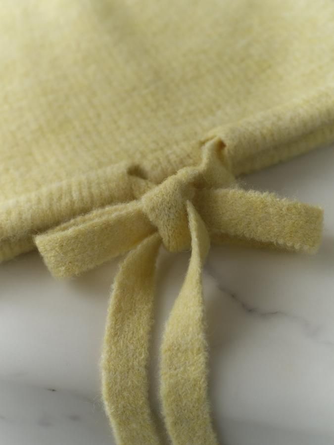 Bucktail Knit Beanie - ROSARYMOON OFFICIAL WEB STORE