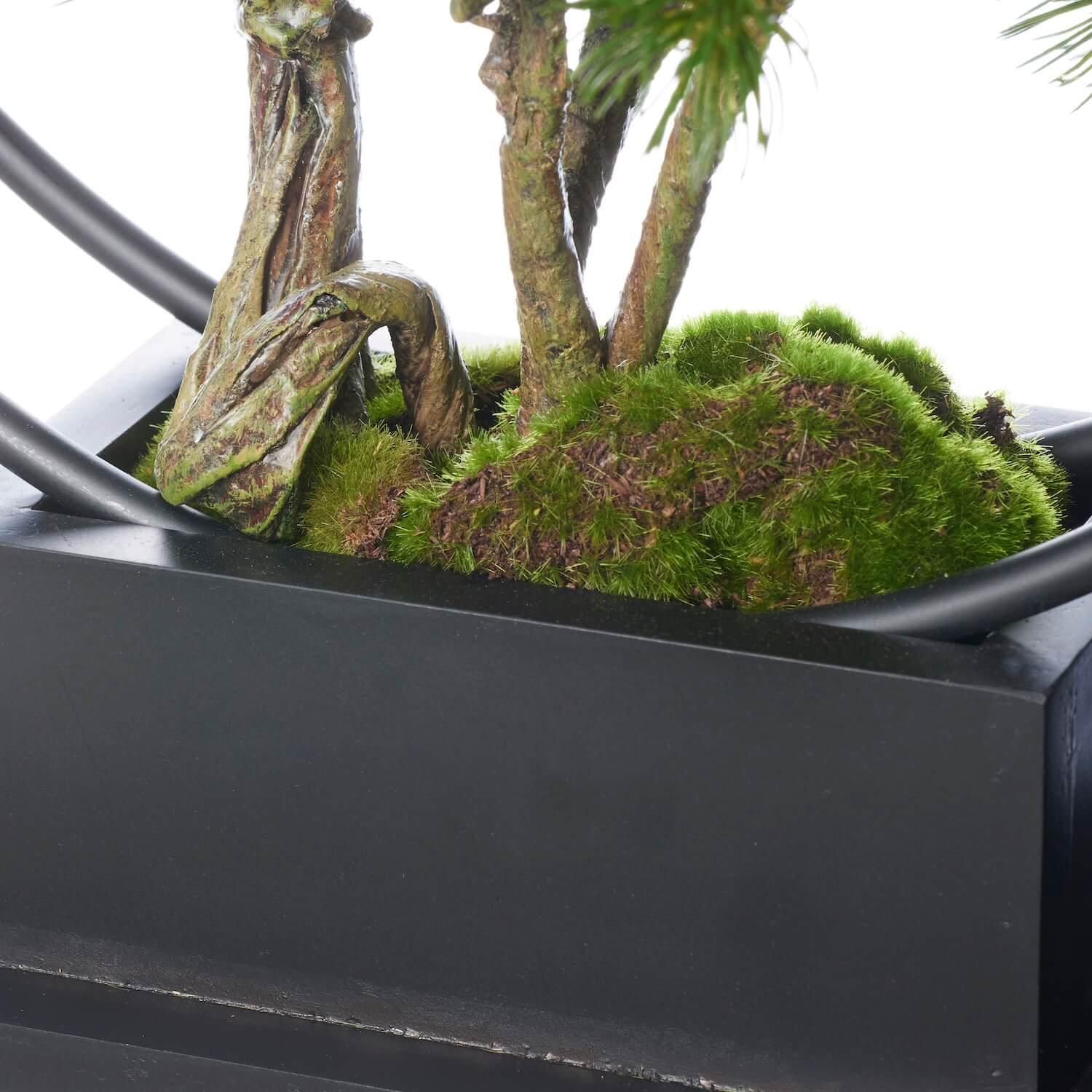 松・吹き流し リングベース フェイク盆栽 カップボン | 造花専門店プリマ