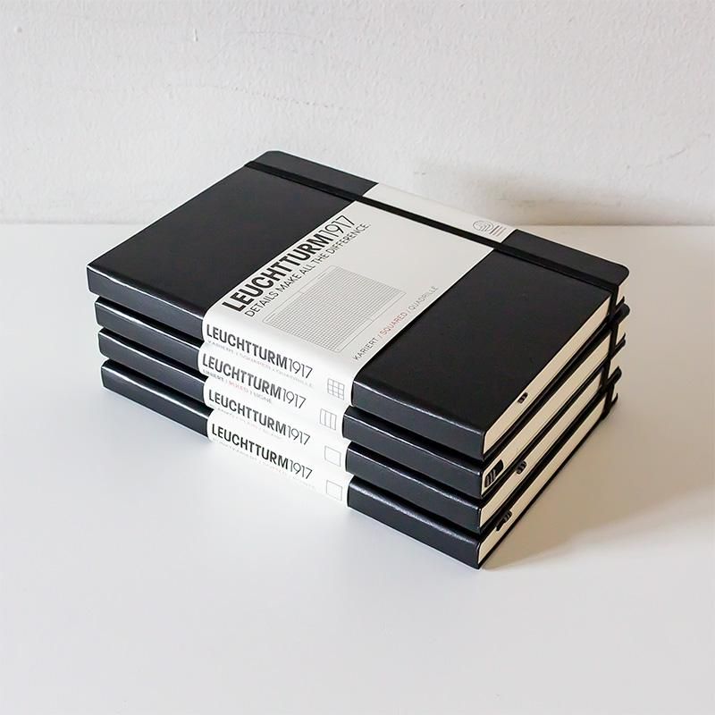 LEUCHTTURM1917 ロイヒトトゥルム1917 ノート ミディアム A5 ブラック