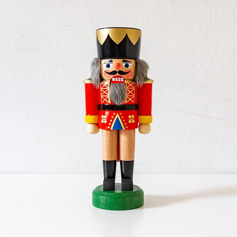 HoDreWa Legler レグラー くるみ割り人形 王様 赤×ナチュラル 17cm