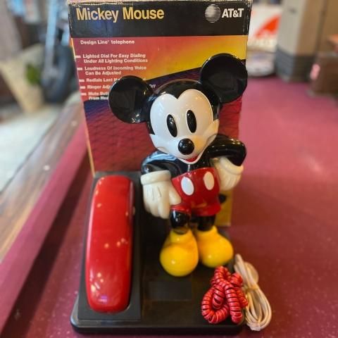 tomomiヴィンテージDisney ディズニー ミッキーマウス 電話機 Disney