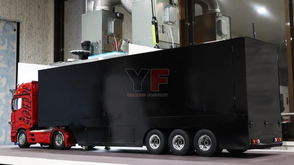 タミヤ1/14 3軸フルメタルウィングトレーラー ブラック