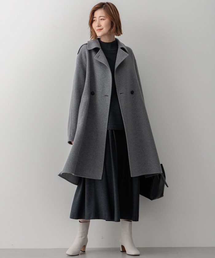 滝沢眞規子さん着用/Oggi掲載】MANTECOPure リバーコート(506837354