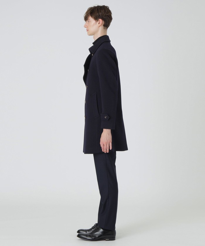 ダブルフェイスビーバーダブルブレストコート(505738905)｜HANKYU