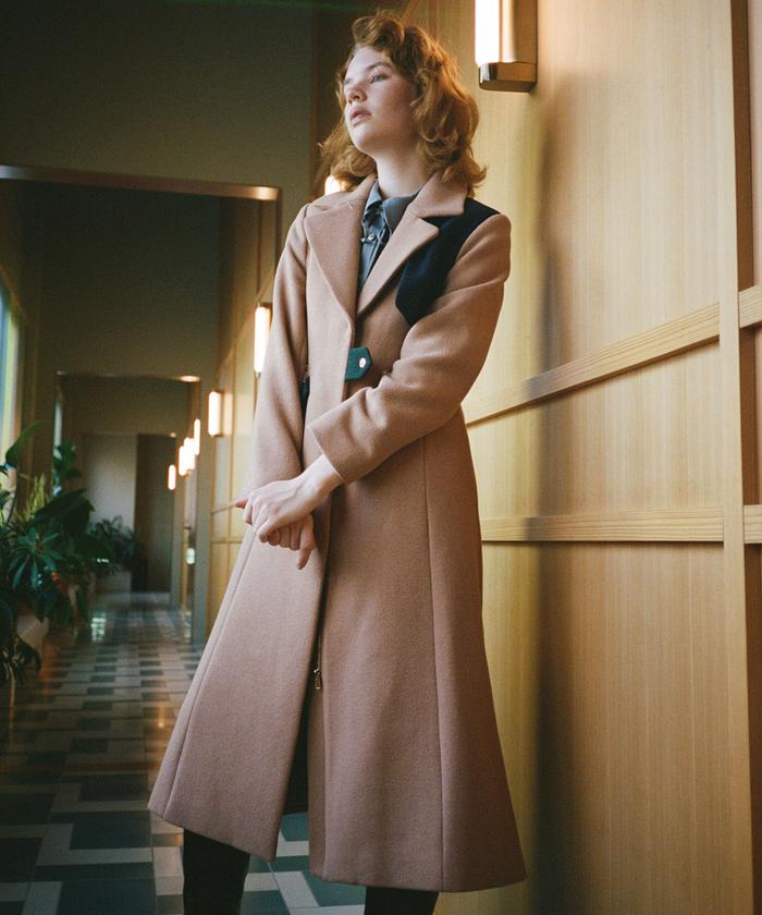 REDYAZEL‼️ノーカラ ーチェスターコート‼️ REDYAZEL パステル配色