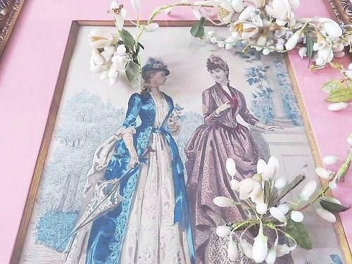 ファッションプレート フレーム（A) - 薔薇と天使のアンティーク