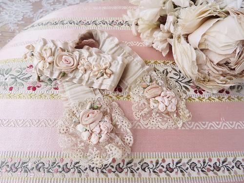 リボンワーク レースカラー - 薔薇と天使のアンティーク