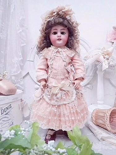 TETEジュモー ブルジョアお嬢様のビスクドール - 薔薇と天使のアンティーク