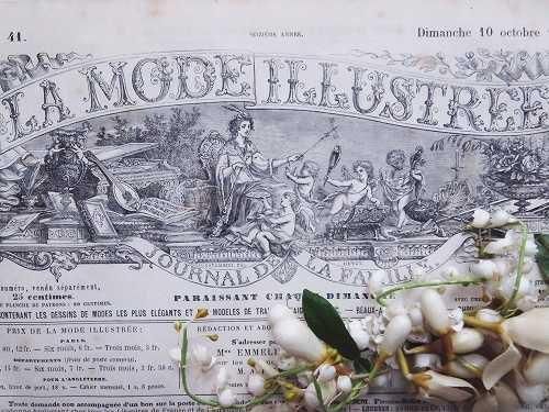 LA MODE ILLUSTREE』 ファッションプレートブック - 薔薇と天使の