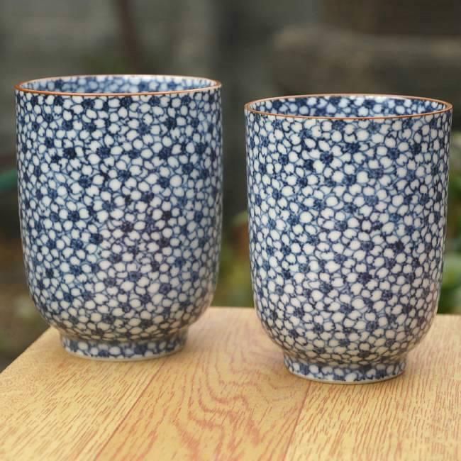 京焼清水焼正峰窯染付桜尽向付