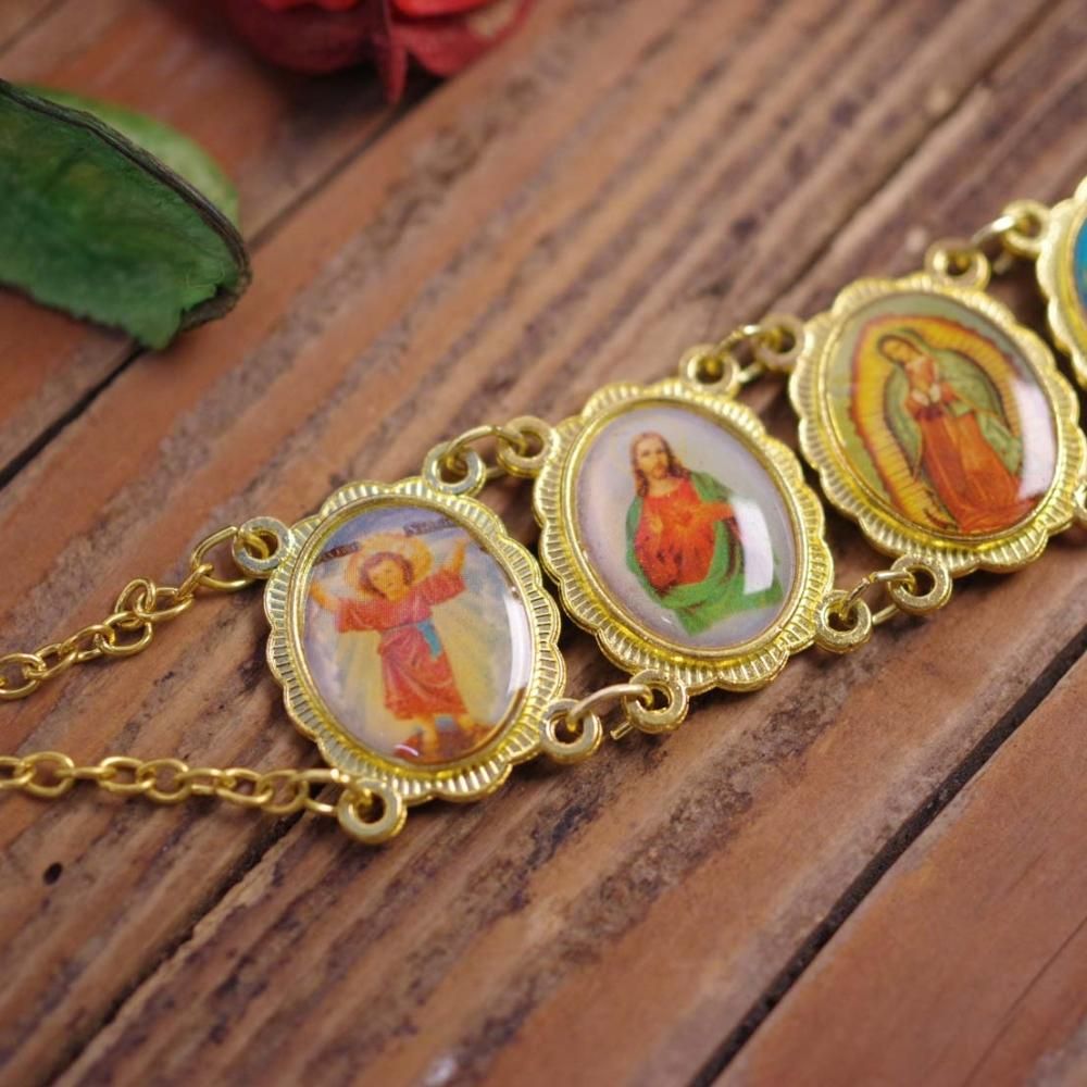 御守り☆グアダルーペと聖人たちのブレスレット