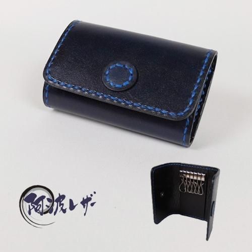 ANTIMID KEYCASE レザーコウモリ型レザーキーケース ブラック 【本革