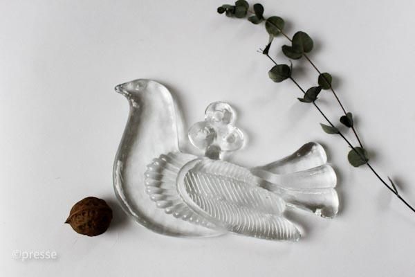 BODA ペーパーウェイト 鳥 ガラスオブジェ 北欧 刻印あり BODA
