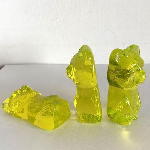 熊ウランガラスヨーロッパプレスカラスアンティーク置物インテリア