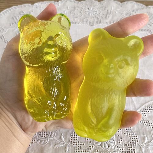 熊ウランガラスヨーロッパプレスカラスアンティーク置物インテリア