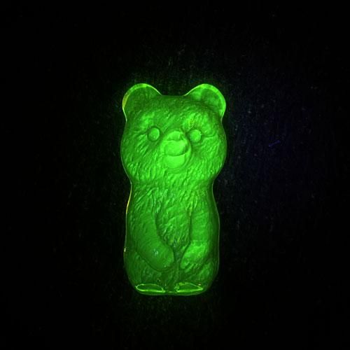 熊ウランガラスヨーロッパプレスカラスアンティーク置物インテリア