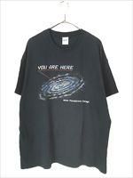 古着 「YOU ARE HERE」 銀河 宇宙 惑星 プラネタリウム Tシャツ XL