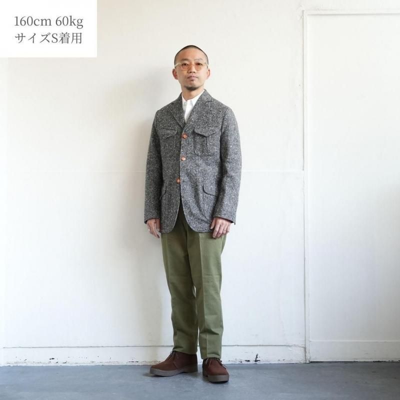 BARNSTORMER（バーンストーマー） 英国羊毛ツィード サファリブレザー