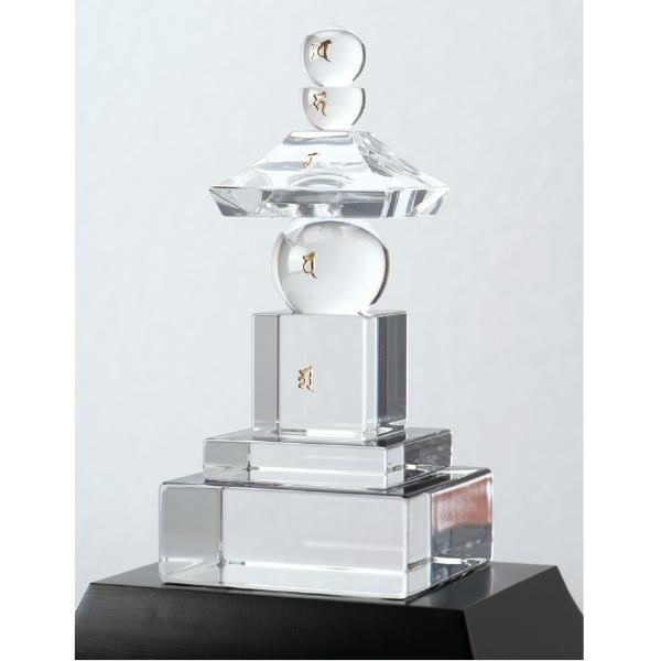 水晶工作美術品(水晶五輪塔)美しい工芸品 楽天市場】水晶五輪塔 すい