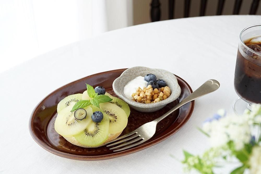 南米 模様の陶器皿 アンティーク 南米 黒色陶器皿 茶色模様