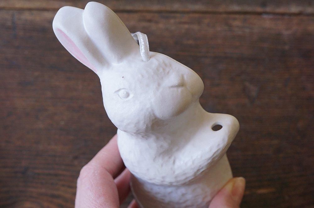 ソ38 ドライフラワーが飾れる壁掛け ウサギ - 益子焼の小さな窯元