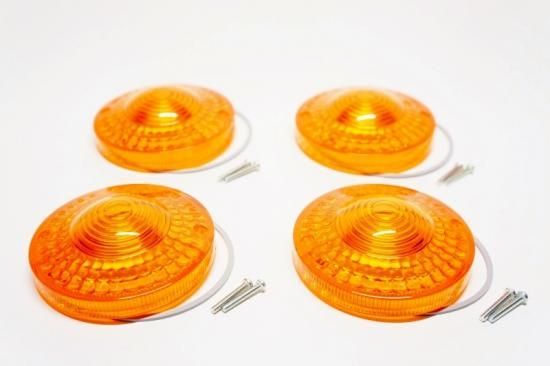 ヤマハ SR純正部品【 SR400 / SR500 初期レンズ／おっぱいウインカー