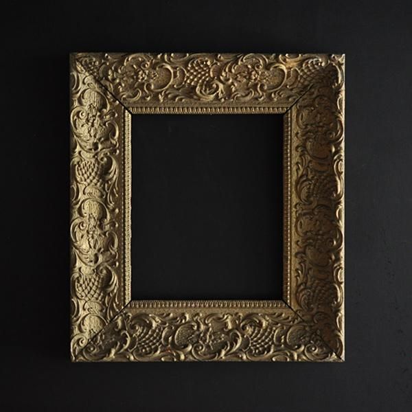 エスアンドエフ S&F 高級輸入額縁 半切 アンティーク ブラウン 008