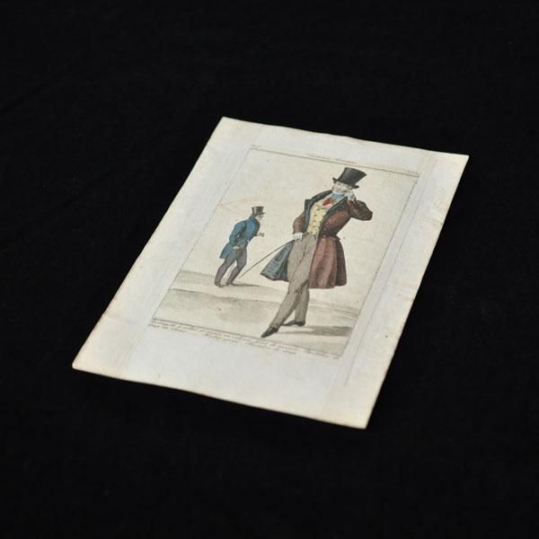 ファッションプレート 紳士画・18/ フランスアンティーク雑貨・家具の