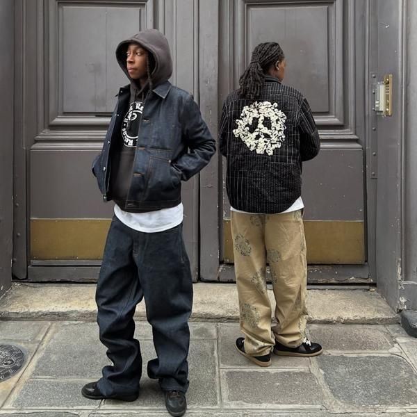 DENIM TEARS × STUSSY / DOUBLE S WREATH CHINO - GANGSTA MARKET